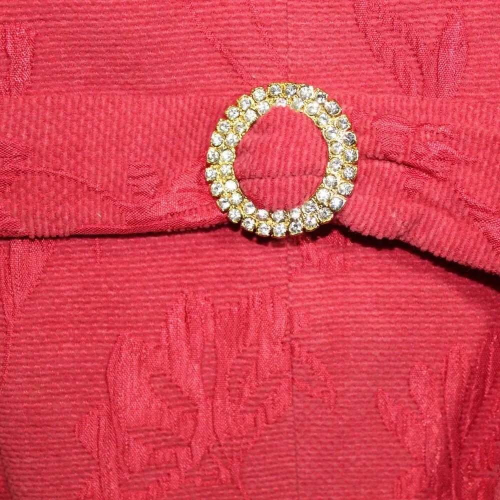 Christian Dior Women's Size 2 Vintage Pink Jacquard Blazer